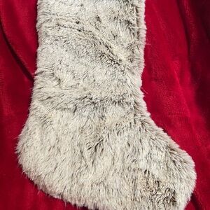 Faux Fur Christmas Stocking